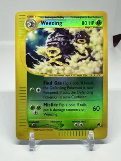 Weezing 32/165 Pokemon TCG Expedition Base Set (2002) Vintage RH - e-Reader - LP - Image 1