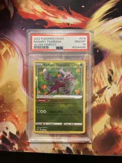 Pokemon TCG Radiant Tsareena Silver Tempest 016/195 Holo Radiant Rare - Image 1
