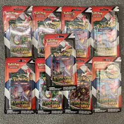 1x LATIAS Pokemon Evolving Skies & Chilling Reign 2 Pack Blister with Pin SEALED - Image 2