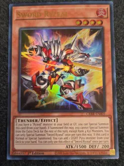 Yugioh! Sword Ryzeal - CRBR-EN001 - Ultra Rare - 1st Edition Near Mint, English - Image 1