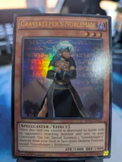 YuGiOh! Gravekeeper's Nobleman MP14-EN212 Ultra Rare 1st Ed - Image 1