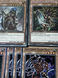 YuGiOh Amazoness Deck & Secret Rare Collection With Free Game Mat - Queen Etc - Image 2