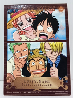 Nami Luffy Zoro Sanji One Piece Carddass NM Vintage Masters 2002 - Image 4