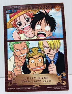 Nami Luffy Zoro Sanji One Piece Carddass NM Vintage Masters 2002 - Image 5