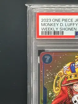 PSA 10 Monkey D Luffy P-043 Weekly Shonen Jump Promo One Piece TCG JP - Image 2