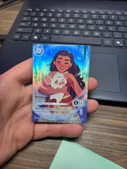 Disney Moana-Curious Explorer Character Card Lorcana TCG Moana & Pua 242/204 - Image 1