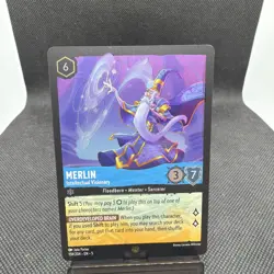 Disney Lorcana TCG Merlin Intellectual Visionary Foil 159/204 Legendary NM - Image 1