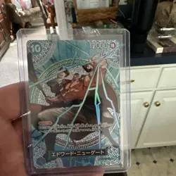 One Piece CCG Edward Newgate Foil Card Japanese 12000 Power Cost 10 Standard - Image 1