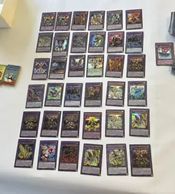 VTG YuGiOh 37 PURPLE Card LOT OJAMA KNIGHT 1st Edition DRAGONS 35 HOLO & MORE! - Image 1