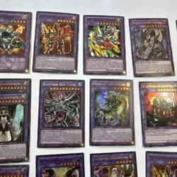 VTG YuGiOh 37 PURPLE Card LOT OJAMA KNIGHT 1st Edition DRAGONS 35 HOLO & MORE! - Image 3