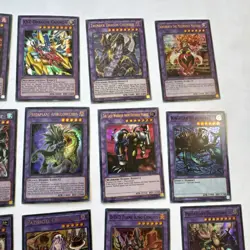 VTG YuGiOh 37 PURPLE Card LOT OJAMA KNIGHT 1st Edition DRAGONS 35 HOLO & MORE! - Image 4
