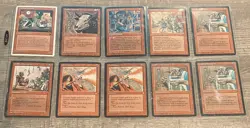 Magic the Gathering Card Lot- Lot of 10 Rare, Uncommon, And Common Played - Image 1