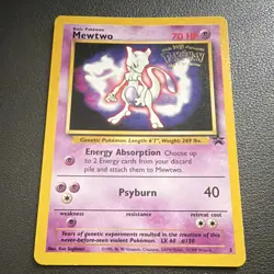 Pokemon Mewtwo Kids WB Promo Card 3/53 70 HP Vintage 1999 Regular - Image 1