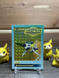 Submarimon ID #264 DP 300 Digimon Card Toy Exclusive Promo Bandai 1999 LP!! - Image 1