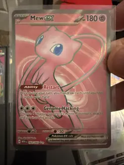 Pokemon Mew EX TCG Full Art Ultra Rare Holo Card 193/165 Scarlet & Violet 151 - Image 1
