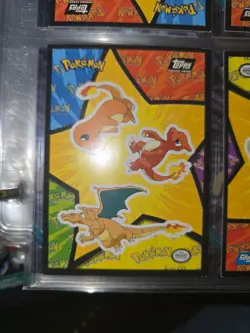 Topps Pokemon Charizard group card- reverse puzzle piece Black label - Image 1