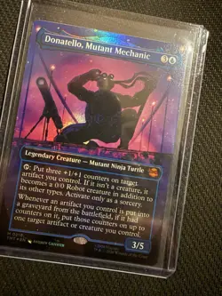 Magic: The Gathering Donatello, Mutant Mechanic Foil Mythic TMNT Card - Image 1