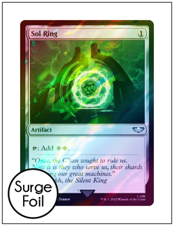 1x Sol Ring, Surge Foil 252 Warhammer 40k, Magic the Gathering MTG NM - Image 1