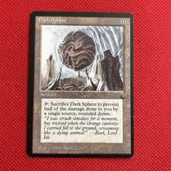 MTG {Dark Sphere} 1994 “The Dark” Reg Uncommon #100 NM/Unplayed *Free Ship* - Image 1