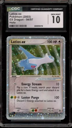 Pokemon Latios ex EX Dragon Holo Ultra Rare #94 CGC 10 Gem Mint - Image 1
