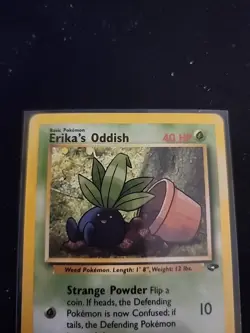 Erika's Oddish 70/132 Pokemon Gym Challenge Unlimited Non Holo NM - Image 2
