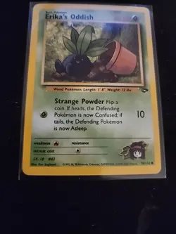 Erika's Oddish 70/132 Pokemon Gym Challenge Unlimited Non Holo NM - Image 3
