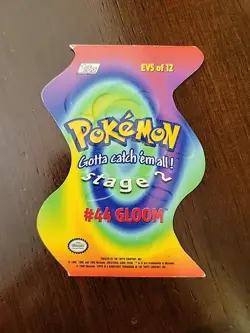 HP! Topps Pokemon Card - Gloom #44 - EV5 of 12 - Die-cut Embossed - Series 2 - Image 2