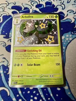 Shiny Arboliva 104/091 Paldean Fates 2024 Pokemon Card NM ✨ - Image 1