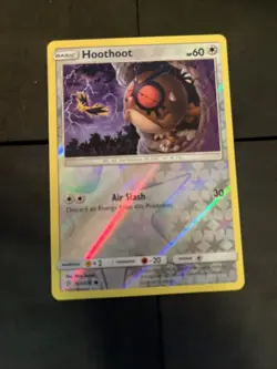 Hoothoot 165/236 Sm-Unified Minds Reverse Holo Pokemon TCG Light Play Condition - Image 1