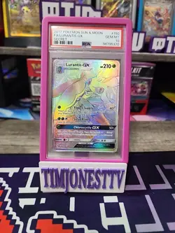 POKEMON SUN AND MOON LURANTIS GX #150 SECRET RARE HOLO FOIL PSA 10 GEM MINT - Image 1