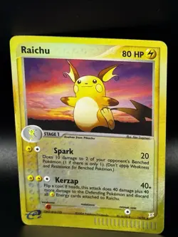 Raichu 13/95 EX Team Magma vs Aqua Pokemon Card Reverse Holo Foil Rare MP - Image 2