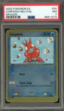 Pokemon Corphish EX Dragon Reverse Holo #54 PSA 7 - Image 1