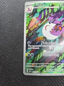 Pokemon TCG Arbok 176/162 Temporal Forces Illustration Rare Card NM Condition - Image 3