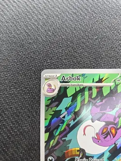 Pokemon TCG Arbok 176/162 Temporal Forces Illustration Rare Card NM Condition - Image 4