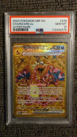 2023 Pokemon OBF en Charizard EX Hyper Rare PSA 10 Graded - Image 1