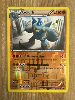 Pokemon TCG Golurk Noble Victories 72/101 Reverse Holo Rare NM - Image 1