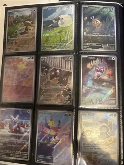 Pokemon TCG Holo Illustration Rare Lot Of 9 All Mint Condition Fresh Pulled - Image 1