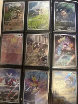 Pokemon TCG Holo Illustration Rare Lot Of 9 All Mint Condition Fresh Pulled - Image 2