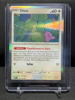 Ditto 132/165 Holo Rare Pokemon 2023 Scarlet & Violet 151 NM English - Image 1