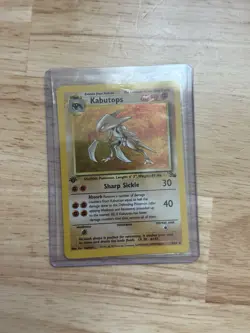 1st Edition 1999 Pokemon Kabutops Holo Fossil Set 9/62 Vintage WOTC NM - Image 1