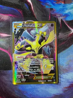 Alakazam EX 125/124 XY Fates Collide Sceret Rare Full Art Pokemon TCG NM - Image 1