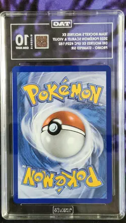 Pokemon TAG 10 Team Rocket's Moltres ex 229/182 Stamp Destined Rivals UPC - Image 2