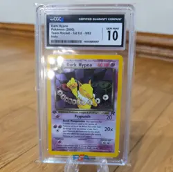 2000 Dark Hypno Pokemon Team Rocket 1st Edition 9/82 Holo CGC 10 SWIRL - Image 1