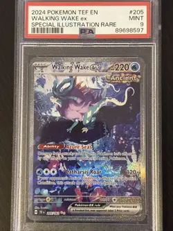 2024 POKEMON TEF EN - TEMPORAL FORCES #205 WALKING WAKE EX PSA 9 MINT - Image 1