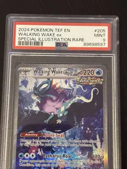 2024 POKEMON TEF EN - TEMPORAL FORCES #205 WALKING WAKE EX PSA 9 MINT - Image 3
