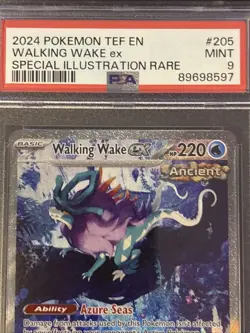 2024 POKEMON TEF EN - TEMPORAL FORCES #205 WALKING WAKE EX PSA 9 MINT - Image 4