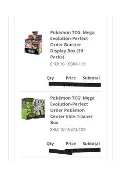 Perfect Order Pokemon Center Elite Trainer Box ETBs PRESALE! Lot of 2 - Image 2