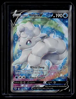 Pokemon TCG SWSH12: Silver Tempest #173/195 Alolan Vulpix V (Full Art) - Image 1