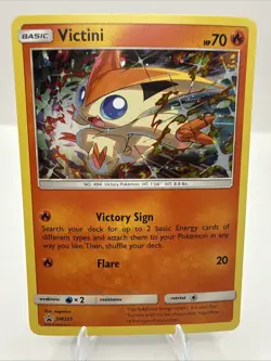 Victini SM225 Black Star Promos Holo Pokemon TCG 2019 Sun & Moon - Image 1