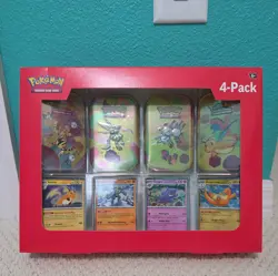 2025 Pokemon TCG: Scarlet & Violet 151 - Mini Tin 4-Pack Bundle Sealed - Image 1